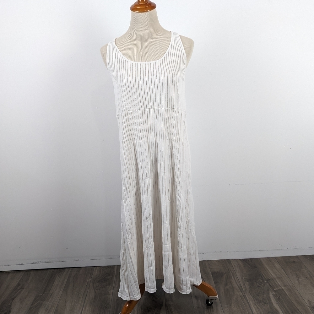 Marciano Off White Sheer Panel Maxi Dress Size Small Sleeveless - Picture 2 of 11